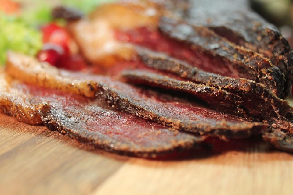 sliced beef biltong
