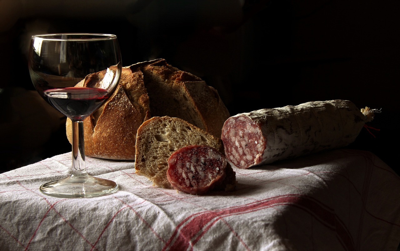 Wine and Sausage
