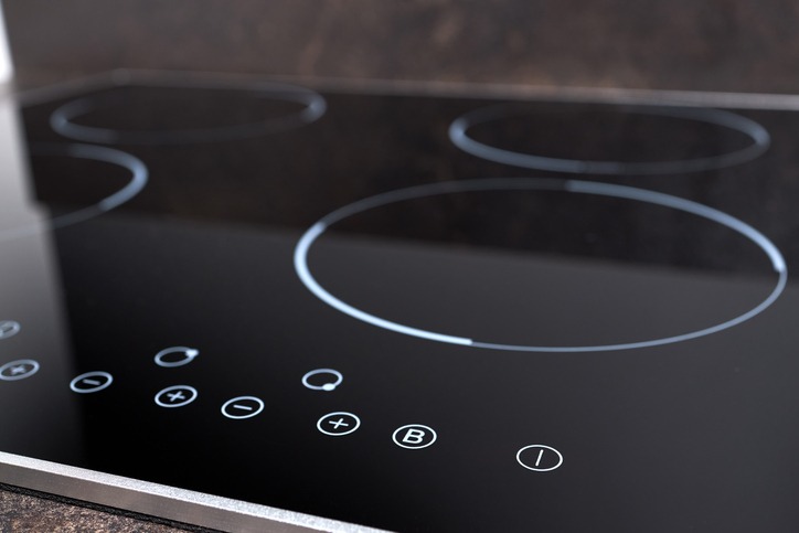 ceramic glass induction cooktop buttons