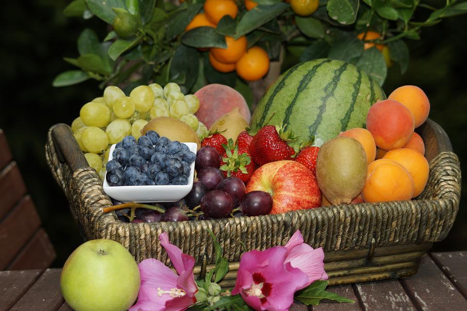 an assortment of fruits